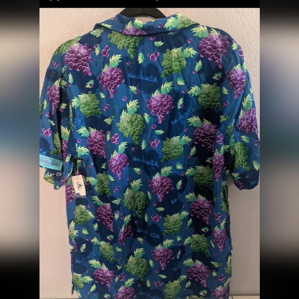 Mens Shirt Tropical Beach Pool Resort Travel Gift Food Wine Festival Party Grape